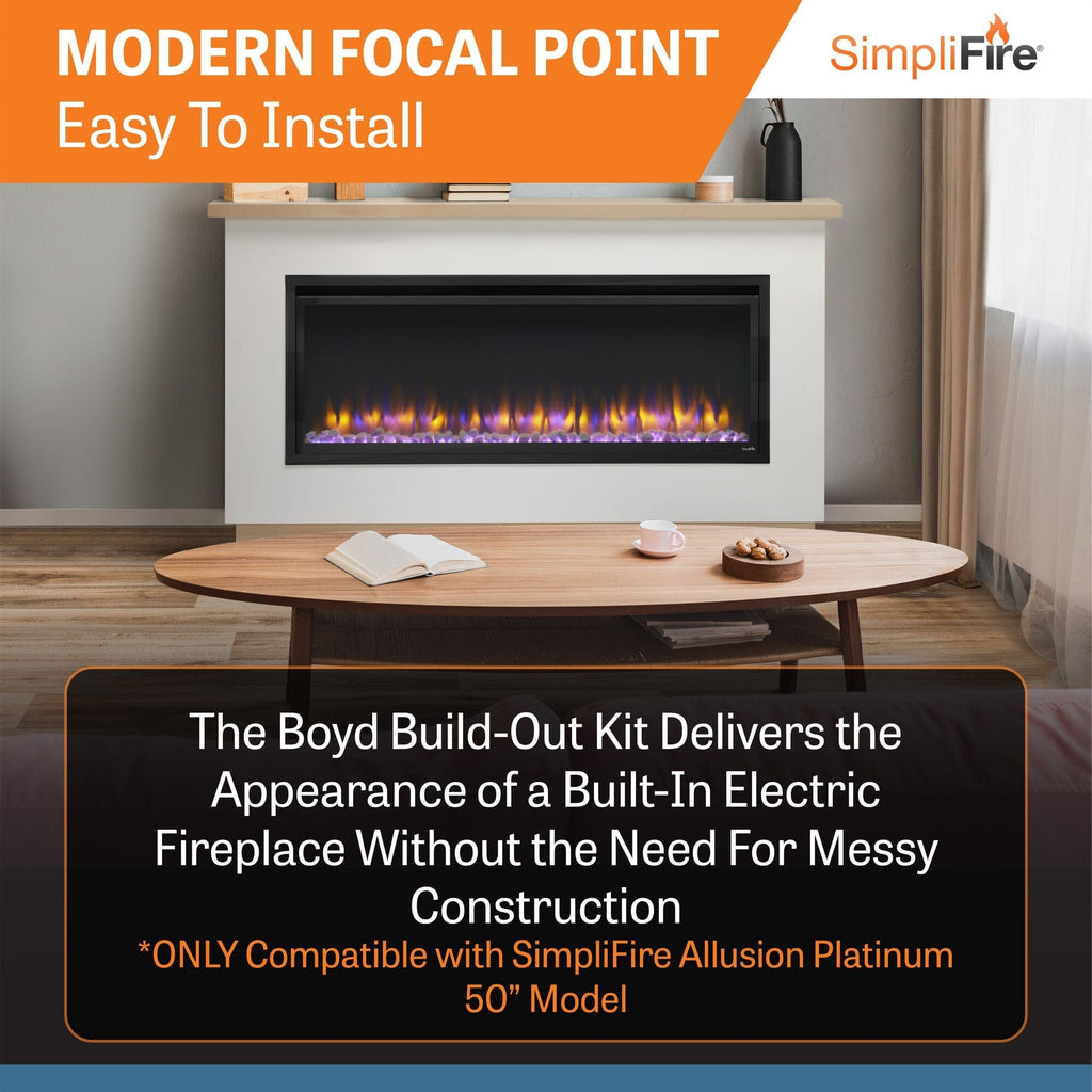 SimpliFire Boyd Ready-to-Finish Electric Fireplace Mantel Package  SF-ALLP50-BOKRT