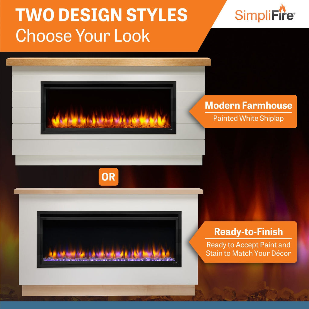 SimpliFire Boyd Ready-to-Finish Build-Out Kit for 50" Allusion Platinum BOK-RTF-ALLP50