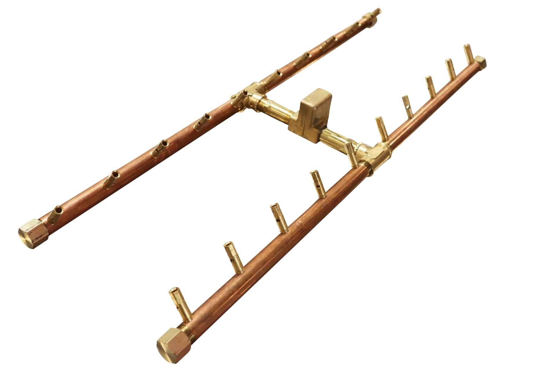 Warming Trends Crossfire H-Style Brass Gas Fire Pit Burners CFBH120NG