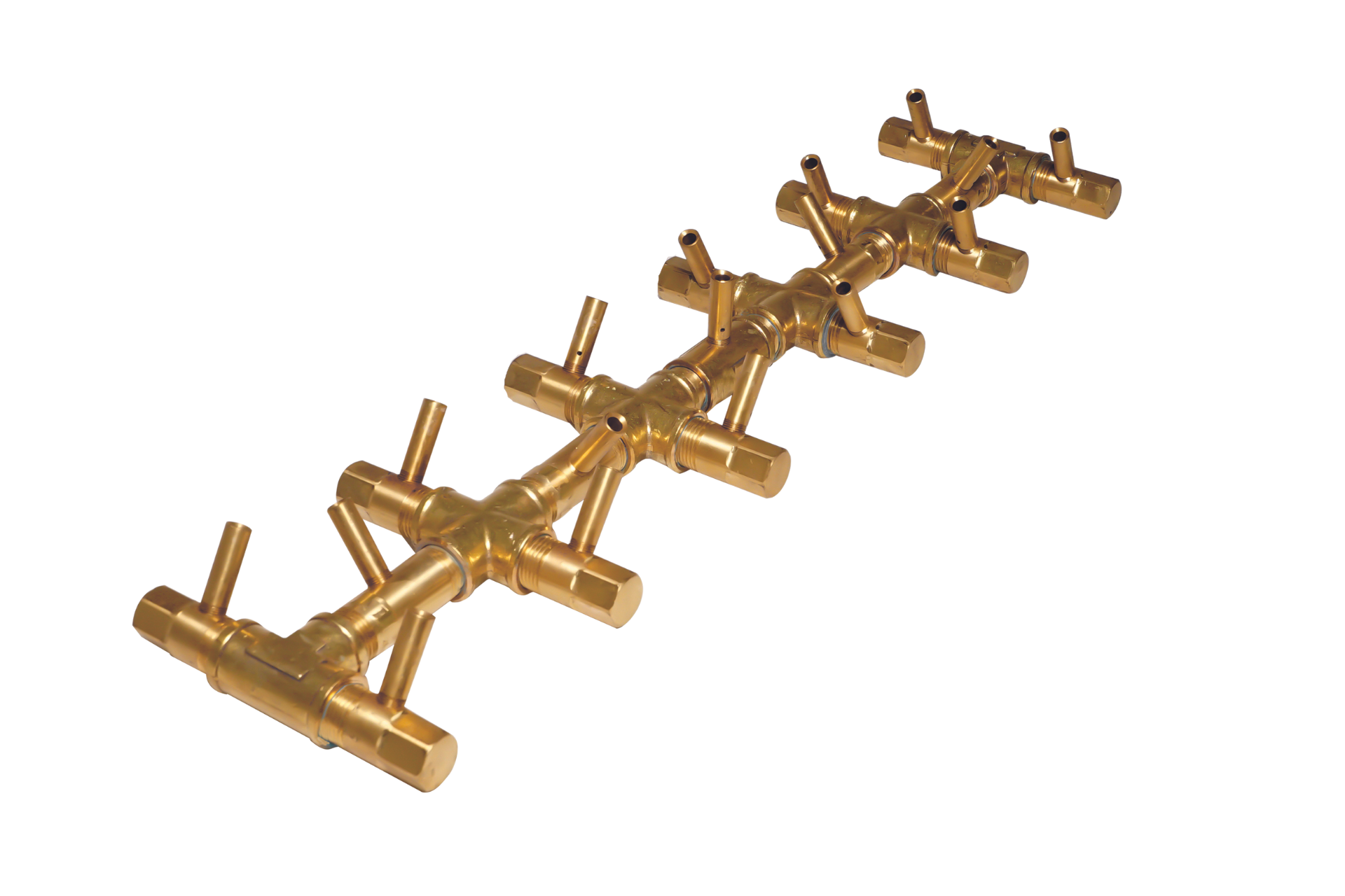 Warming Trends Crossfire Tree Style Brass Gas Fire Pit Burners CFBT110NG