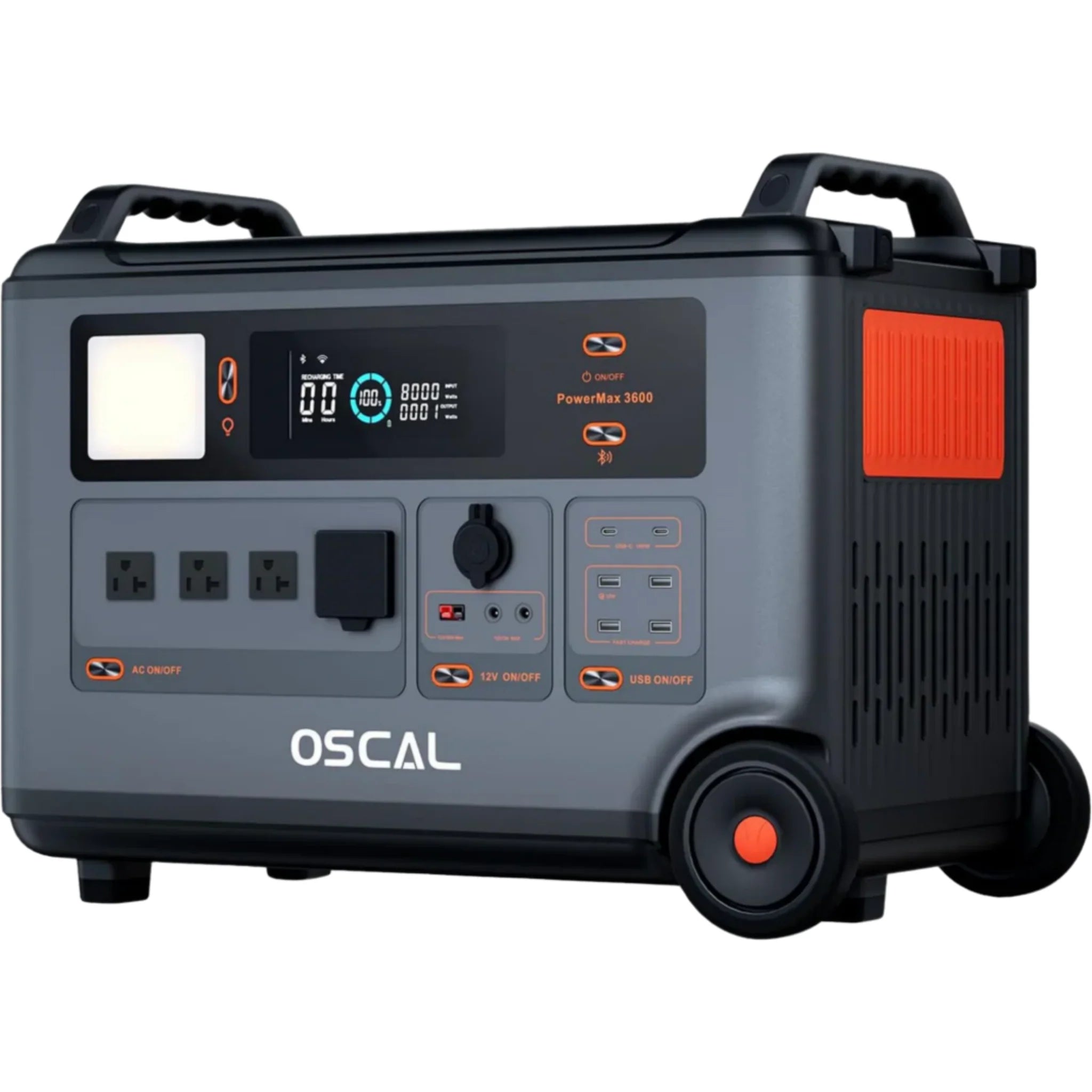 Oscal PowerMax 3600 3000W Portable Power Station with 3600Wh Capacity
