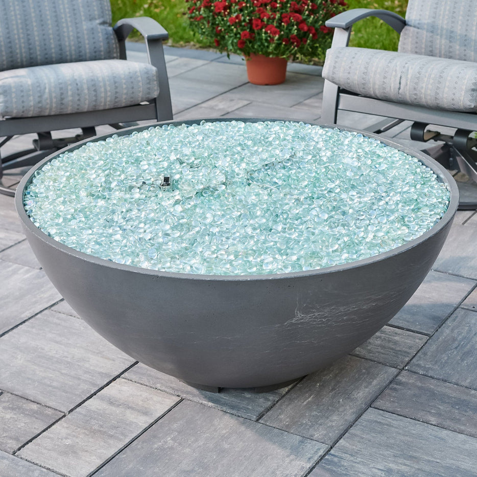 Outdoor Greatroom Cove Edge Round 42-Inch Gas Fire Pit Bowl  CV-30EWHT
