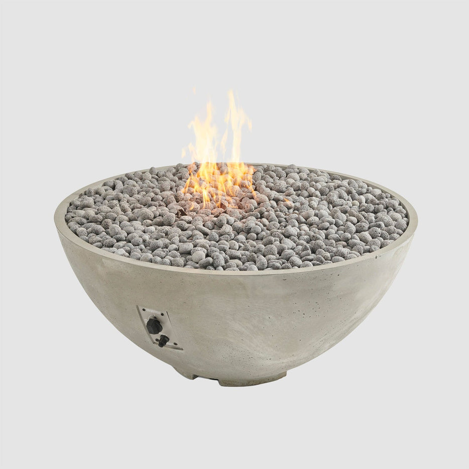 Outdoor Greatroom Cove Edge Round 42-Inch Gas Fire Pit Bowl  CV-30EWHT