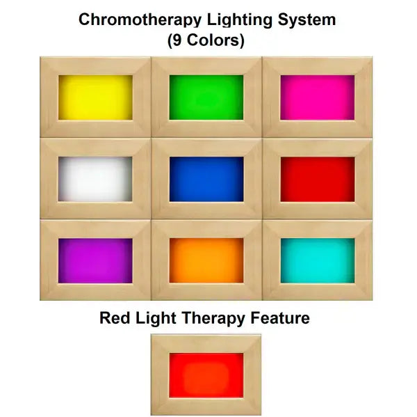 Dynamic Santorini 1-2-person Full Spectrum Near Zero EMF Indoor Infrared Sauna + Red Light Therapy  DYN-6009-03 FS