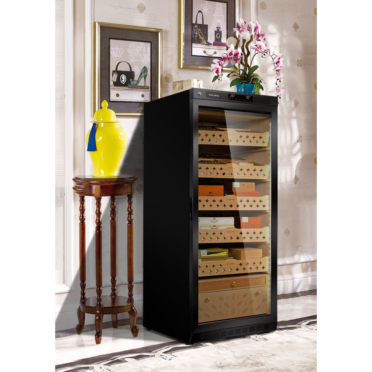 Raching MON1800A Cigar Climate Control Humidor Cabinet with Ammonia Removal