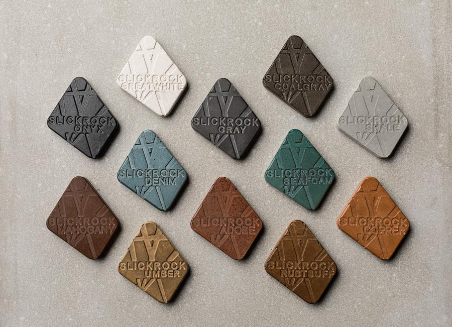 Slick Rock Concrete Cascade Conical Fire on Glass Water Bowl + Free Cover