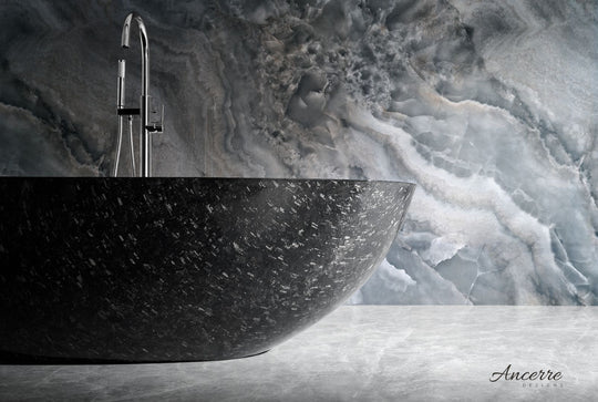Ancerre Designs Anjuna 67" Freestanding Firged Carbon Fiber Bathtub