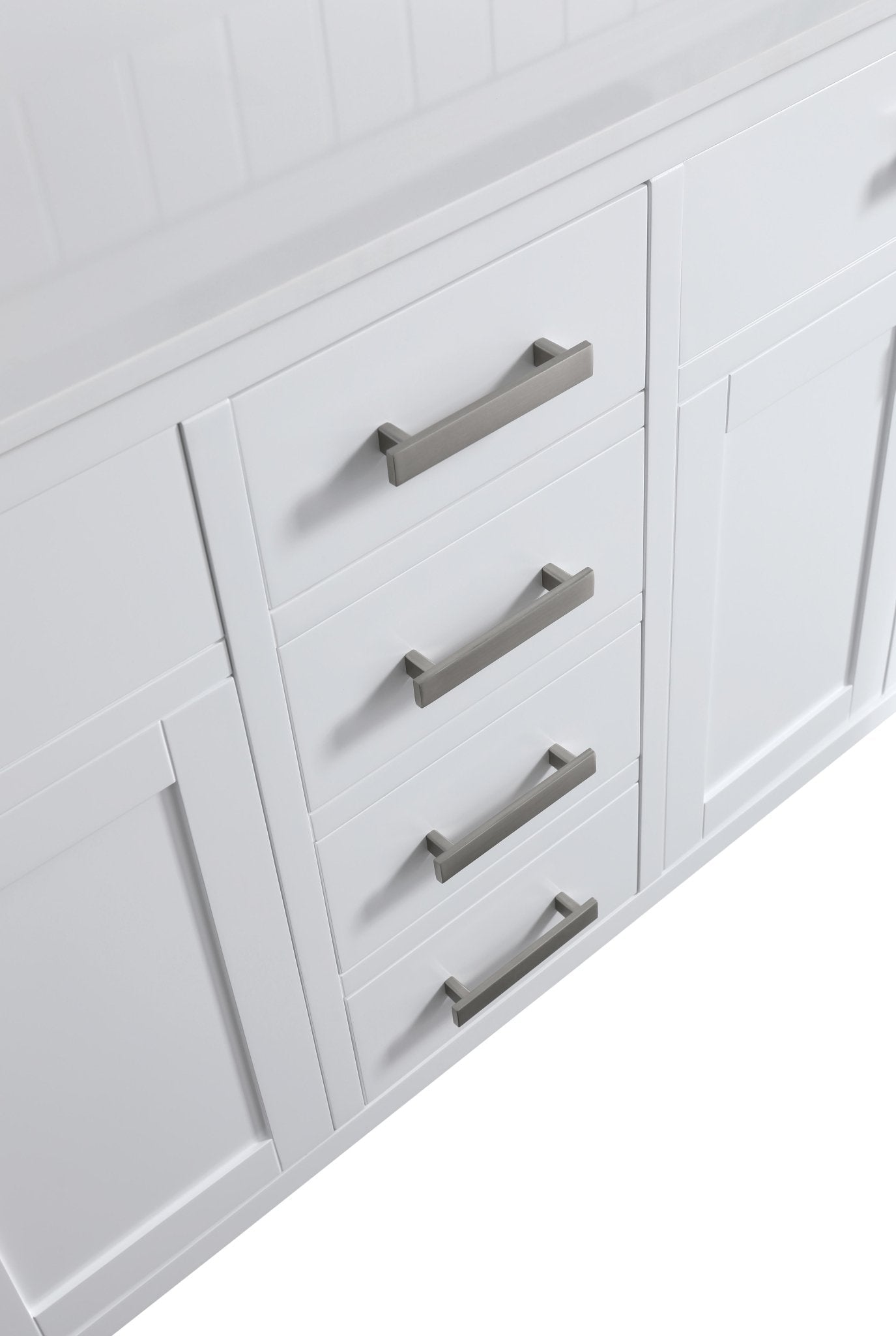 Design Element London 71.5" Double Sink Vanity Cabinet Only in White