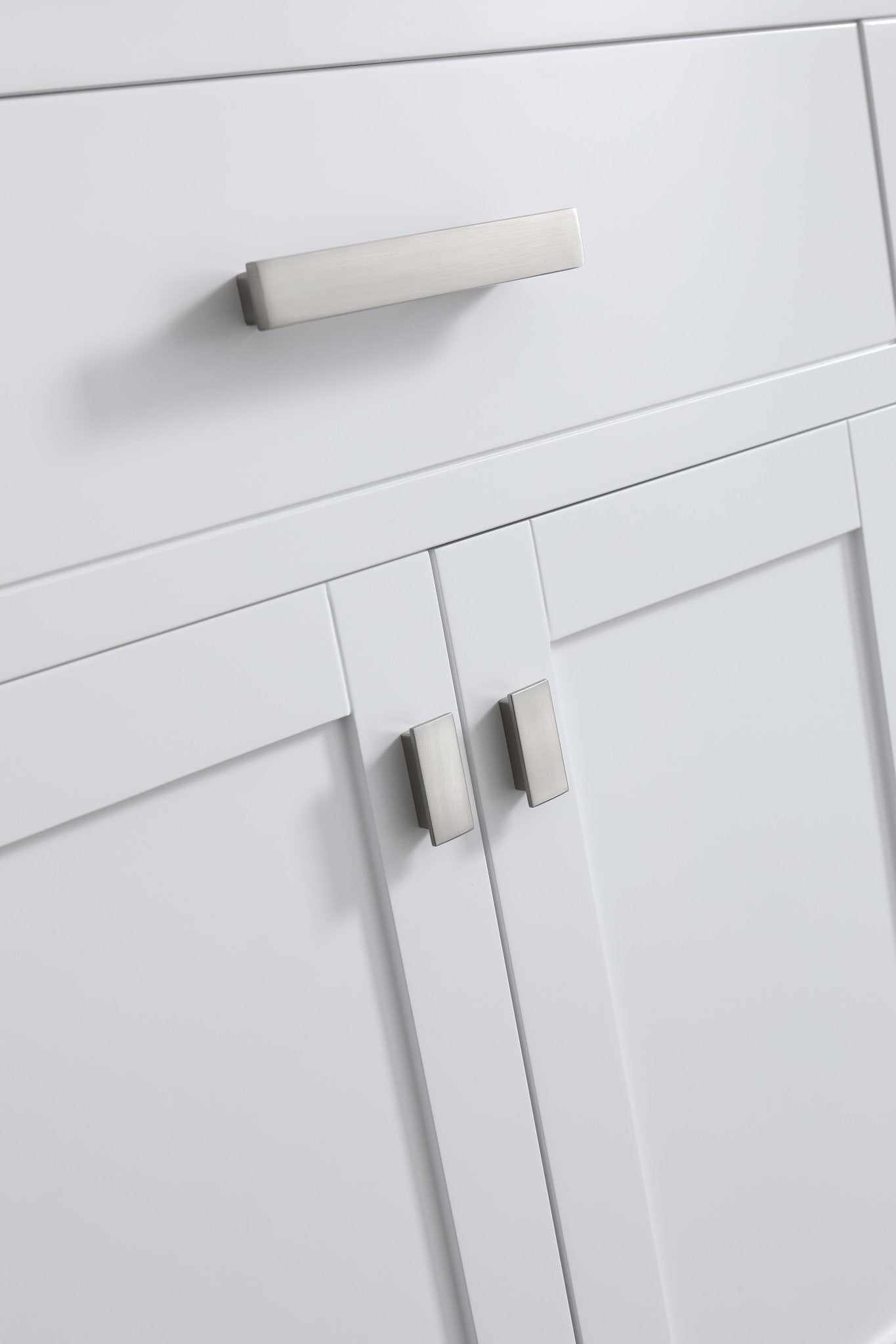 Design Element London 71.5" Double Sink Vanity Cabinet Only in White