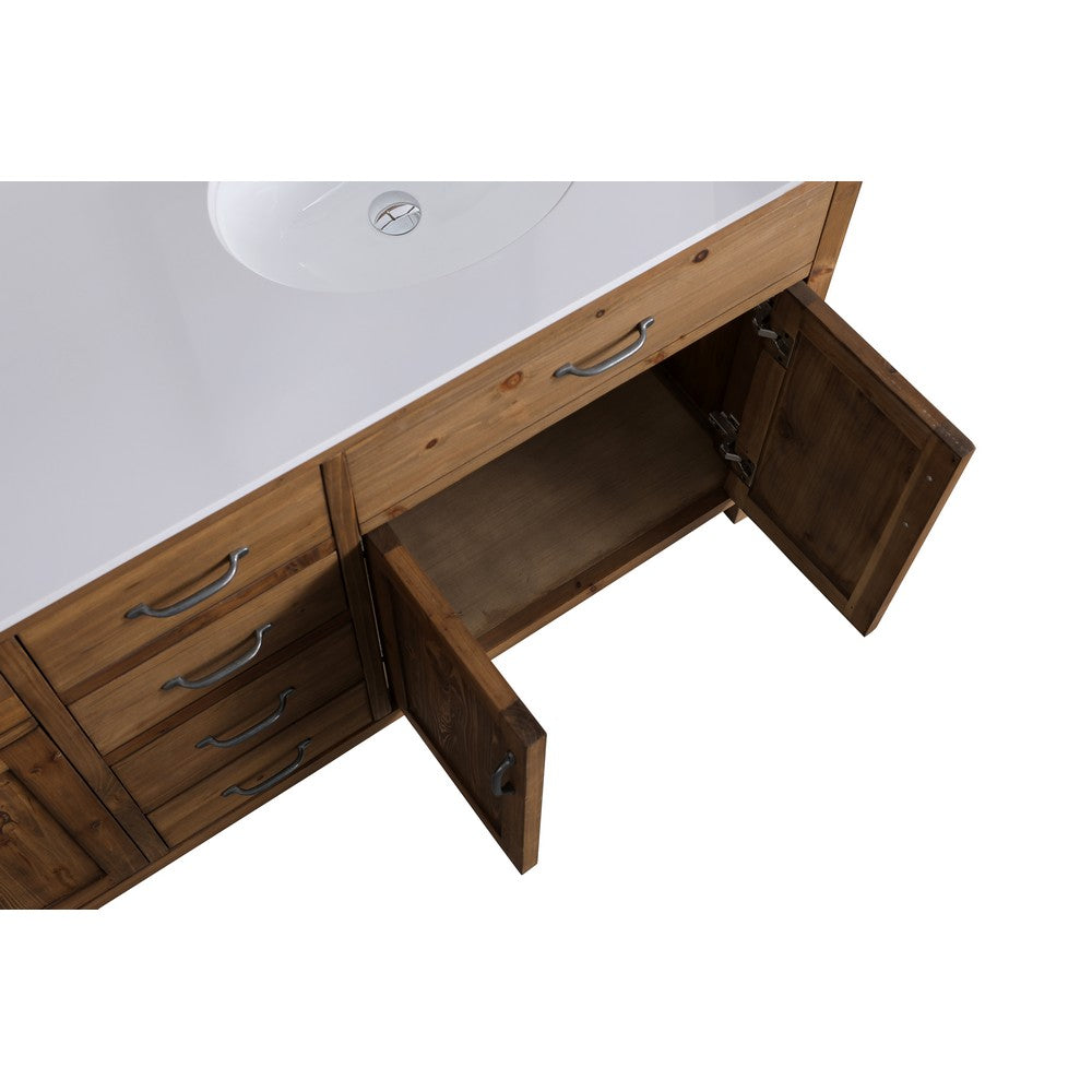 Design Element DEC4002-D-CB Bryson 71 Inch Freestanding Bathroom Vanity Base Only