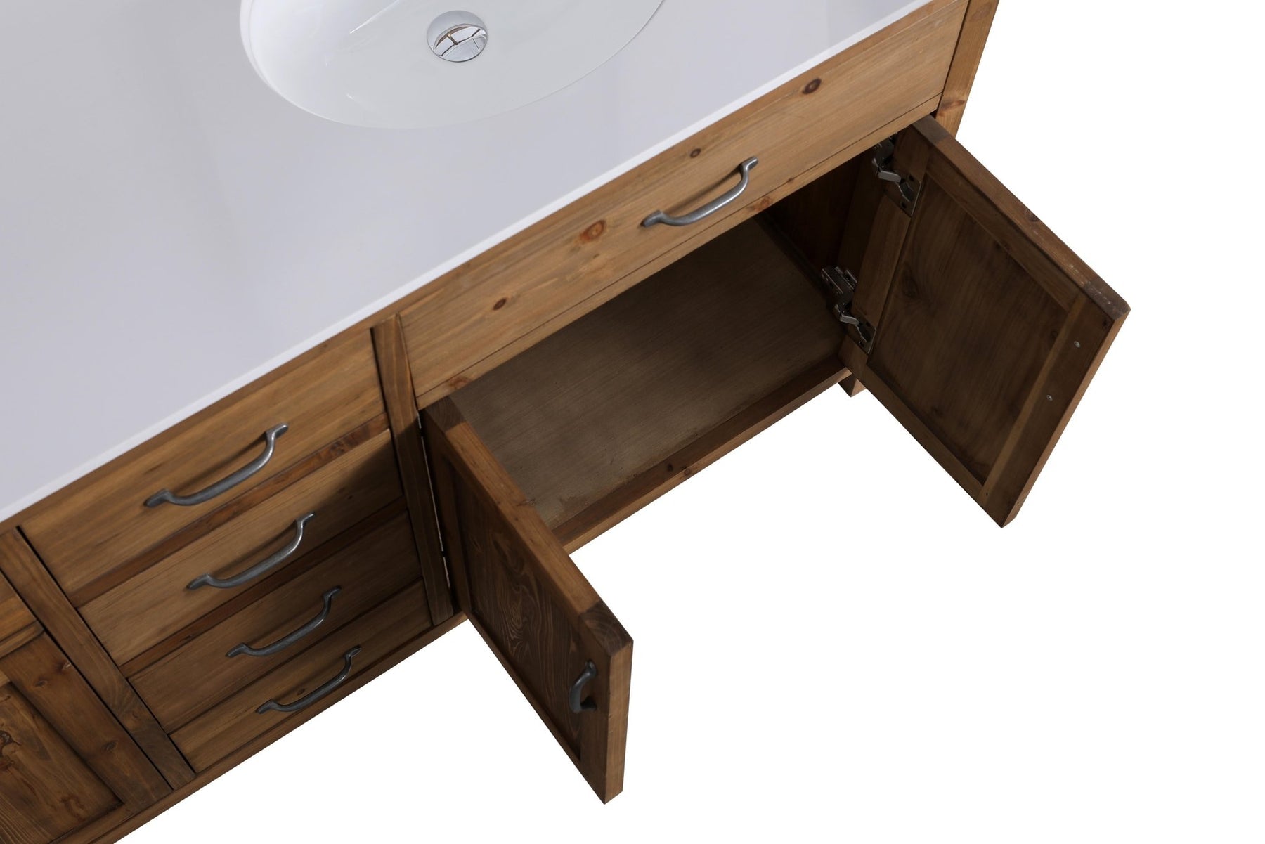 Design Element Bryson 72" Vanity Base Only in Walnut