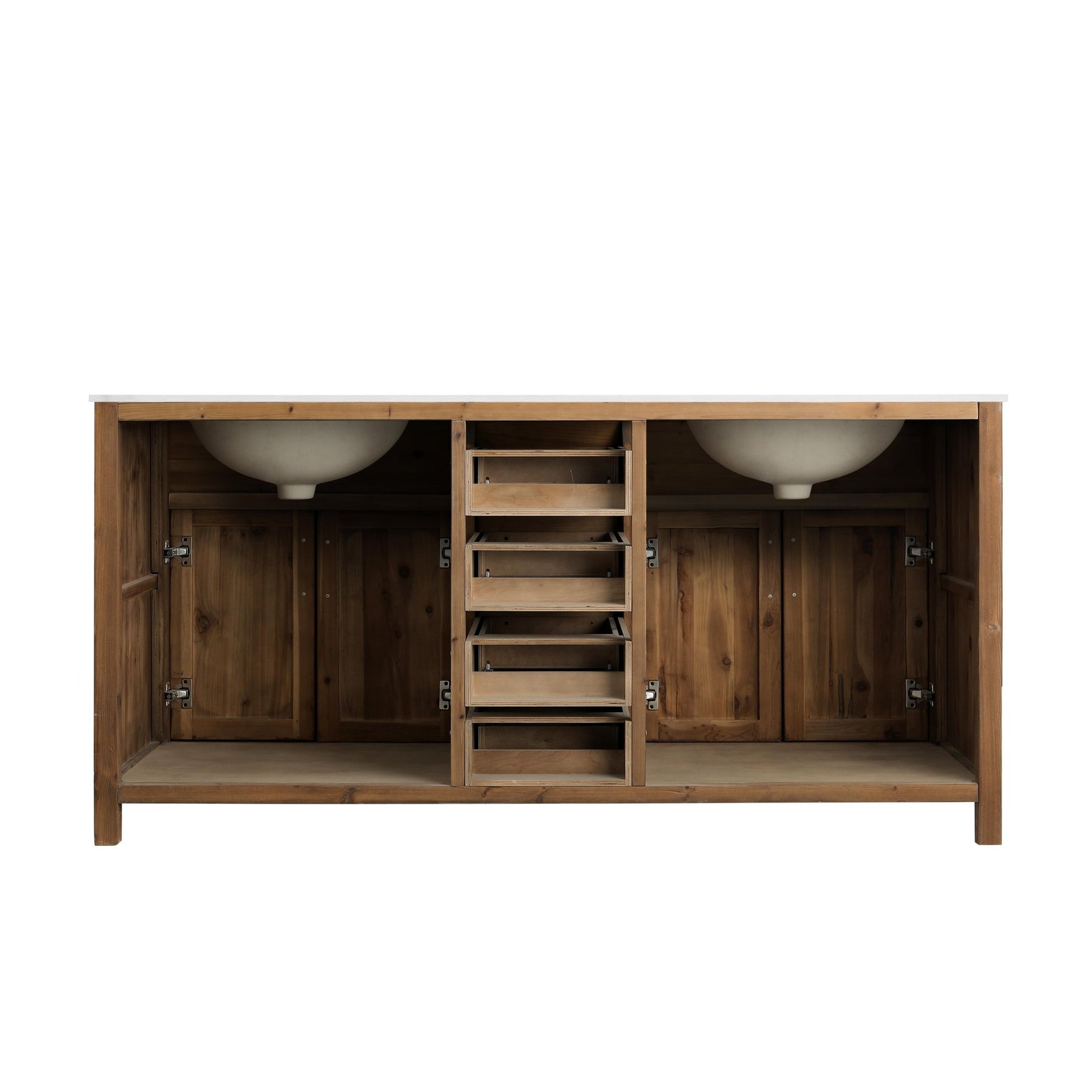 Design Element Bryson 72" Vanity Base Only in Walnut