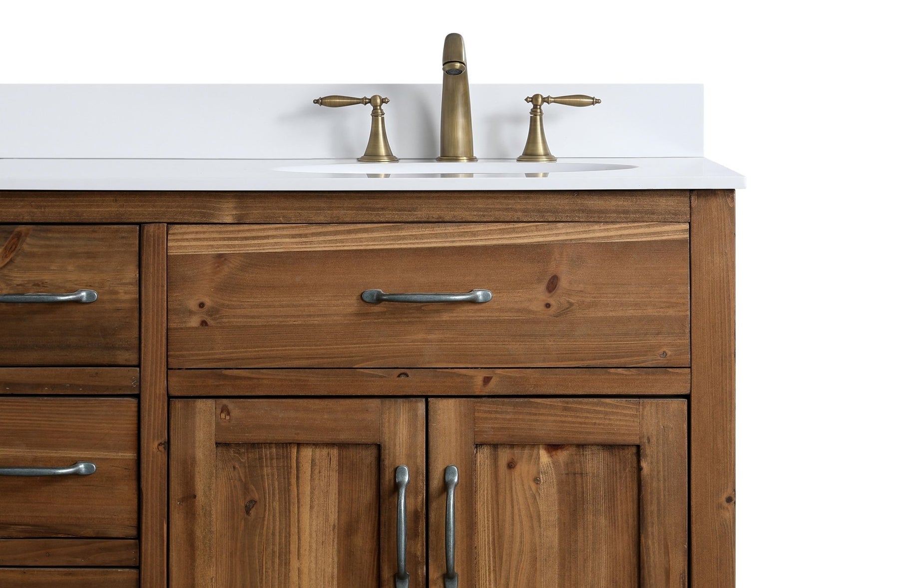 Design Element Bryson 72" Vanity Base Only in Walnut