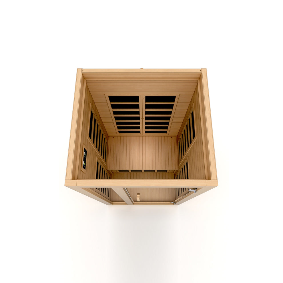 Golden Designs ***New 2026 Model*** Dynamic "Gracia" 1-2 Person Ultra Low EMF FAR IR Sauna (DYN-6119-01 Elite)