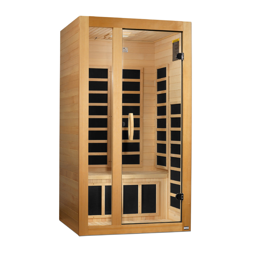 Golden Designs ***New 2026 Model*** Dynamic "Gracia" 1-2 Person Ultra Low EMF FAR IR Sauna (DYN-6119-01 Elite)