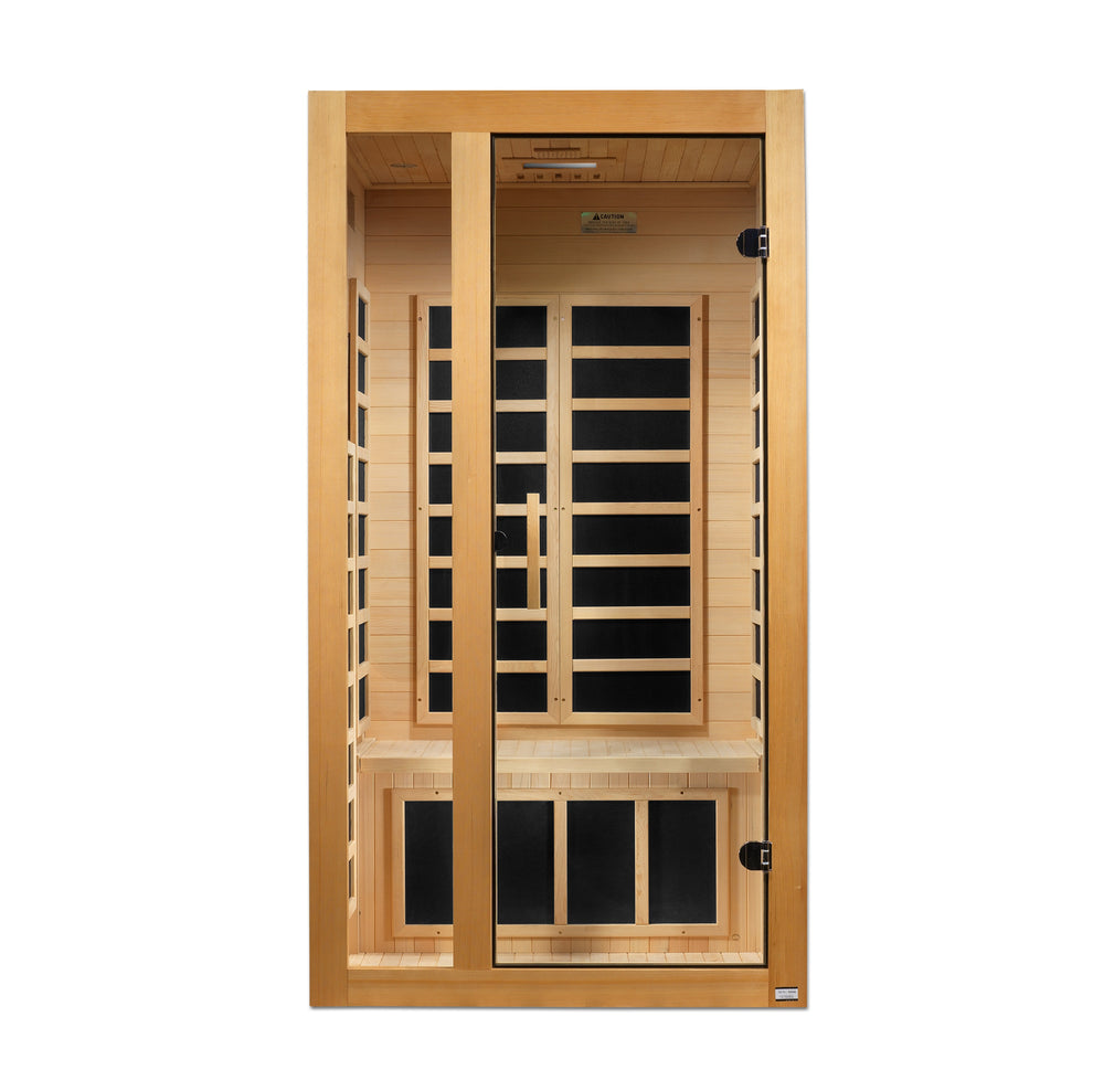 Golden Designs ***New 2026 Model*** Dynamic "Gracia" 1-2 Person Ultra Low EMF FAR IR Sauna (DYN-6119-01 Elite)