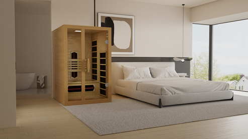 Golden Designs Gracia 1-2 Person Full Spectrum Near Zero EMF Infrared Sauna DYN-6119-03 FS