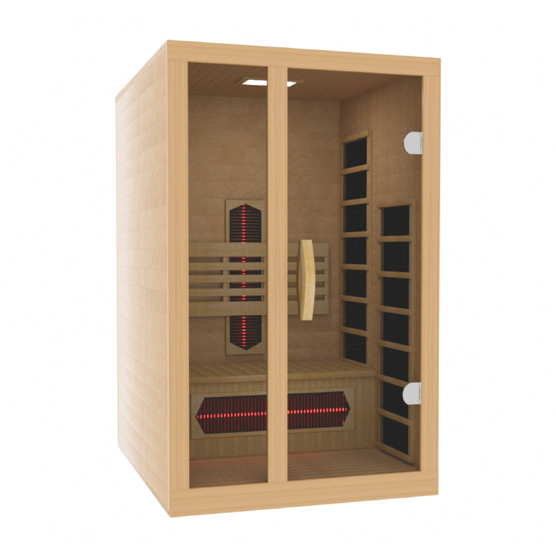 Golden Designs Gracia 1-2 Person Full Spectrum Near Zero EMF Infrared Sauna DYN-6119-03 FS