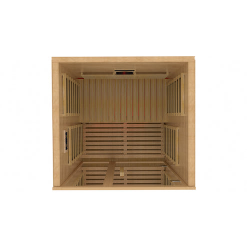 Golden Designs Gracia 1-2 Person Full Spectrum Near Zero EMF Infrared Sauna DYN-6119-03 FS