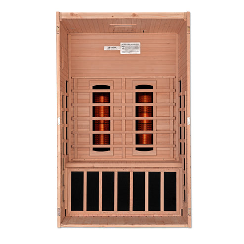 Golden Designs Serena 2-person Full Spectrum Infrared Sauna with Canadian Hemlock DYN-6229-03 FS