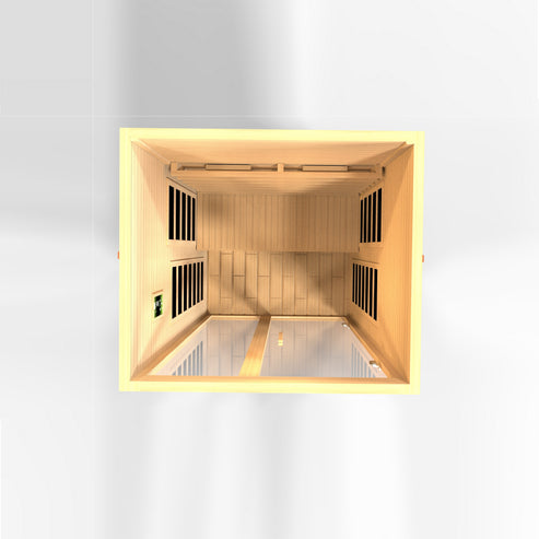 Golden Designs Serena 2-person Full Spectrum Infrared Sauna with Canadian Hemlock DYN-6229-03 FS