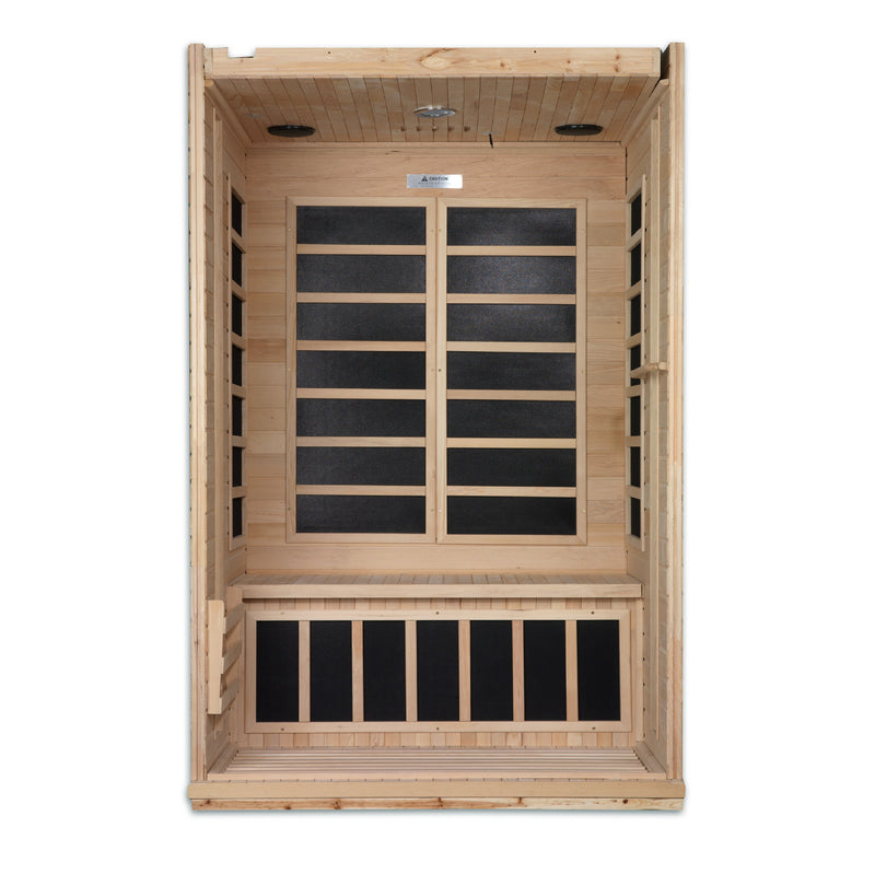 Golden Designs Dynamic "Venice" 2 Person Ultra Low EMF FAR IR Sauna (DYN-6210-01 Elite)