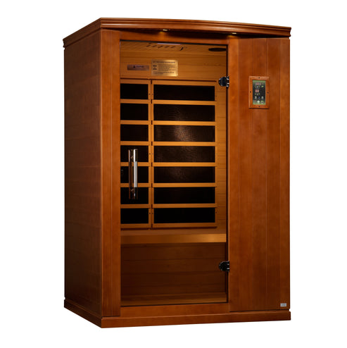 Golden Designs Dynamic "Venice Limited Elite" 2-Person Ultra Low EMF FAR Infrared Sauna w/ Hemlock DYN-6210-04 Elite