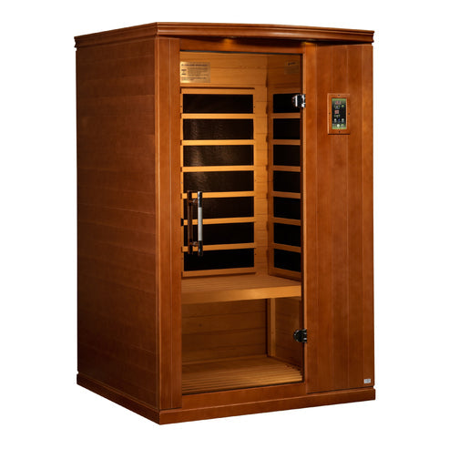 Golden Designs Dynamic "Venice Limited Elite" 2-Person Ultra Low EMF FAR Infrared Sauna w/ Hemlock DYN-6210-04 Elite