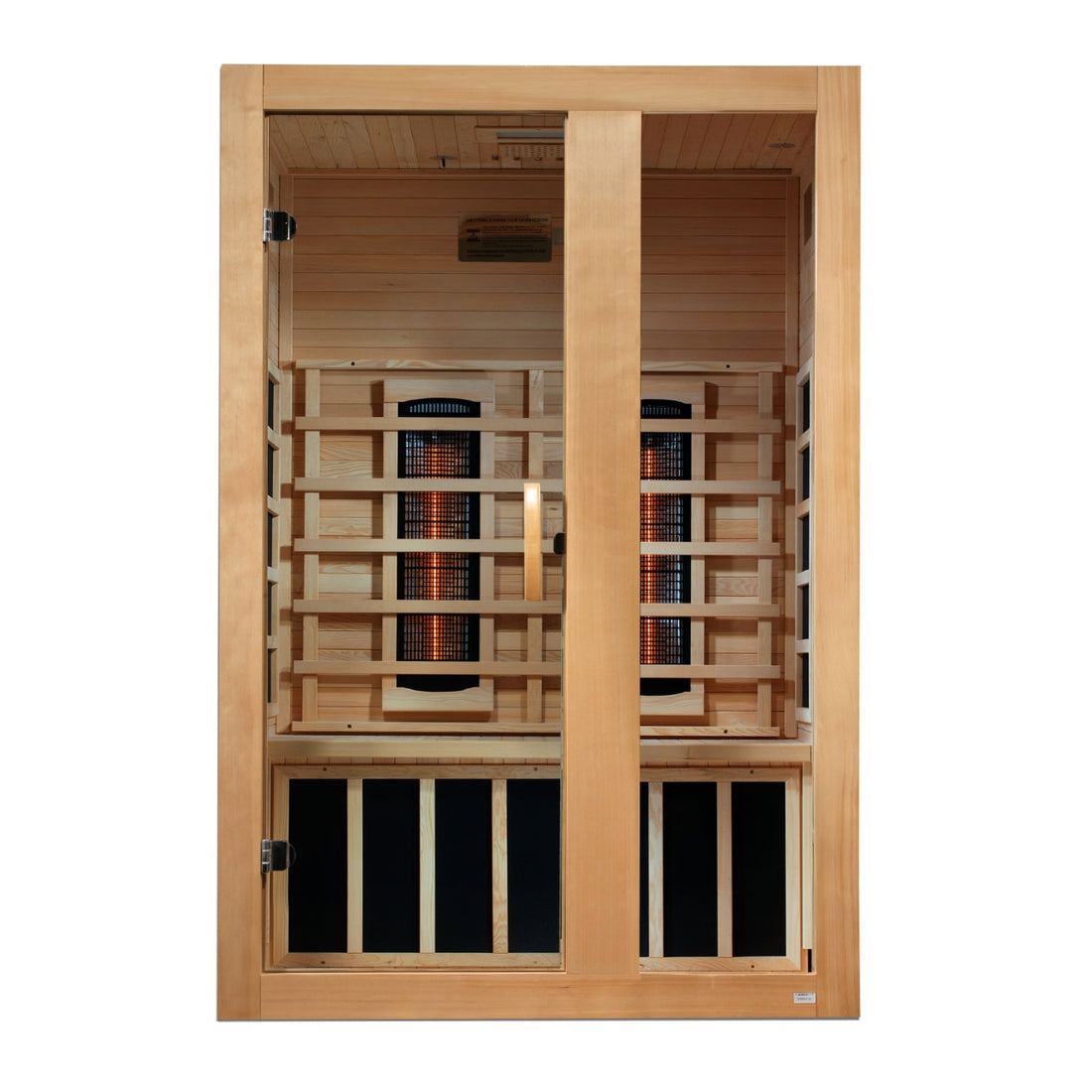 Golden Designs Serena 2-person Full Spectrum Infrared Sauna with Canadian Hemlock DYN-6229-03 FS