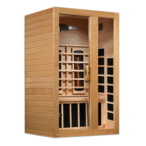 Golden Designs Serena 2-person Full Spectrum Infrared Sauna with Canadian Hemlock DYN-6229-03 FS