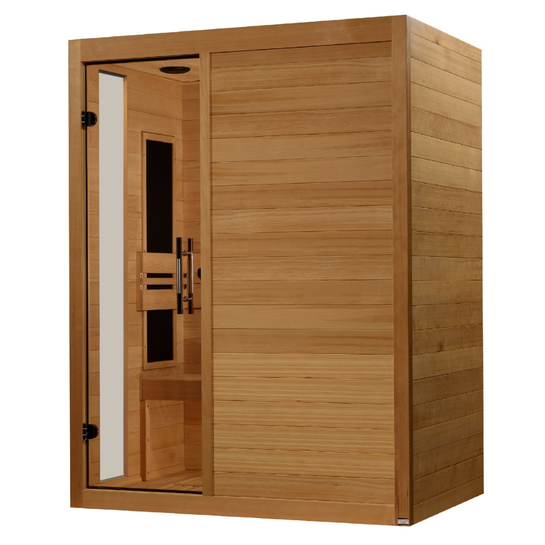 Golden Designs Toscana 3-person Low EMF FAR Infrared Sauna with Canadian Hemlock DYN-6315-05