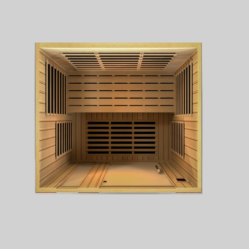 Golden Designs Dynamic "Lugano" 3 Person Ultra Low EMF FAR IR Sauna (DYN-6336-02 Elite)