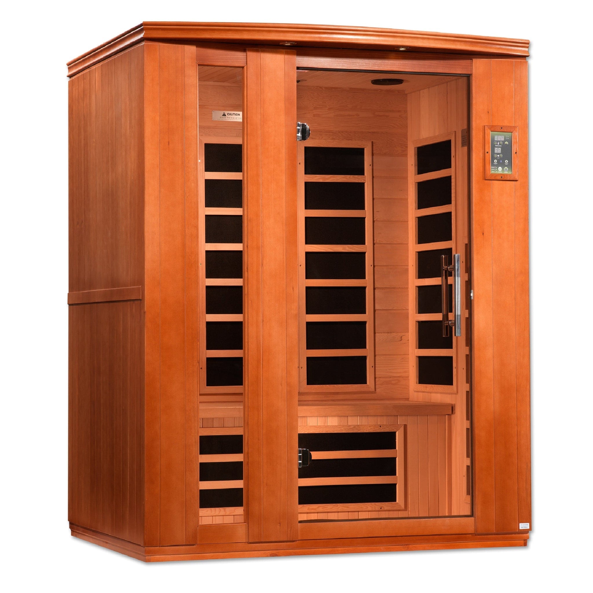 Golden Designs Dynamic Lugano Elite 3-Person Ultra Low EMF FAR Infrared Sauna  DYN-6336-02 Elite