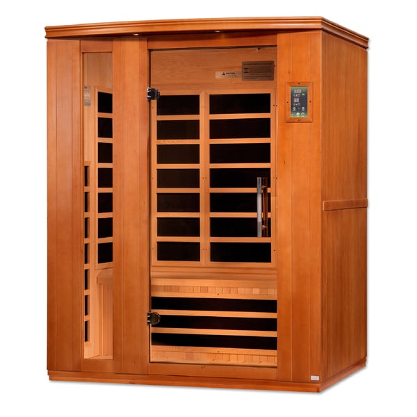 Golden Designs Dynamic Lugano Elite 3-Person Ultra Low EMF FAR Infrared Sauna  DYN-6336-02 Elite