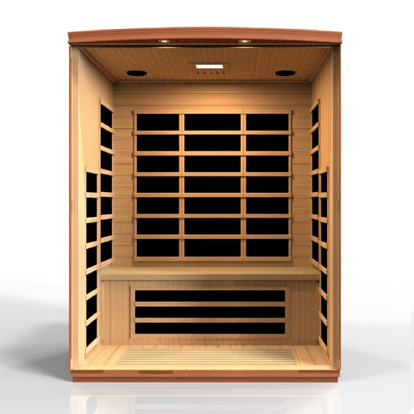 Golden Designs Dynamic Lugano Elite 3-Person Ultra Low EMF FAR Infrared Sauna  DYN-6336-02 Elite