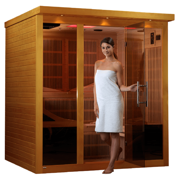 Golden Designs Dynamic "Monaco" 6-person Ultra Low EMF FAR Infrared Sauna  DYN-6996-01