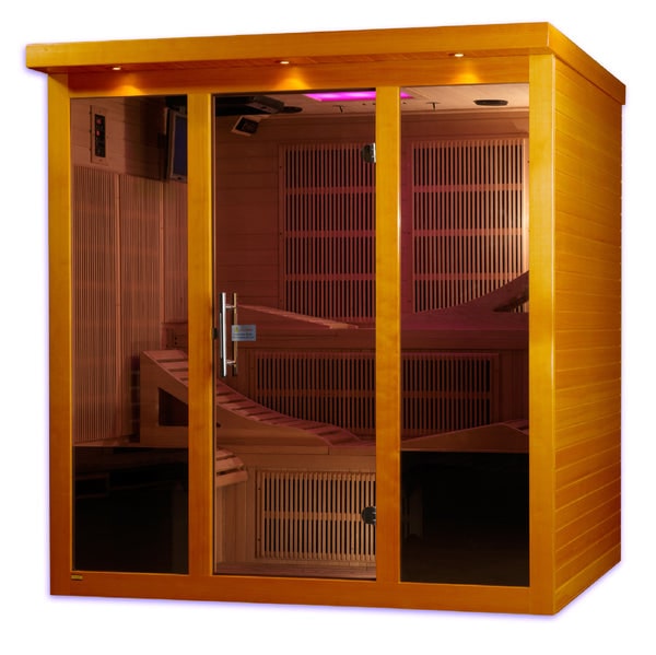 Golden Designs Dynamic "Monaco" 6-person Ultra Low EMF FAR Infrared Sauna  DYN-6996-01