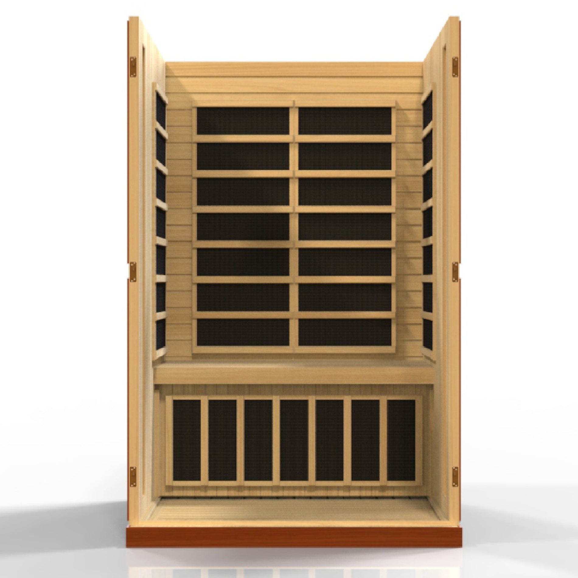 Golden Designs Dynamic Vittoria Elite 2-person Ultra Low EMF (Between 3-5MG) FAR Infrared Sauna (Canadian Hemlock) DYN-6220-01 Elite