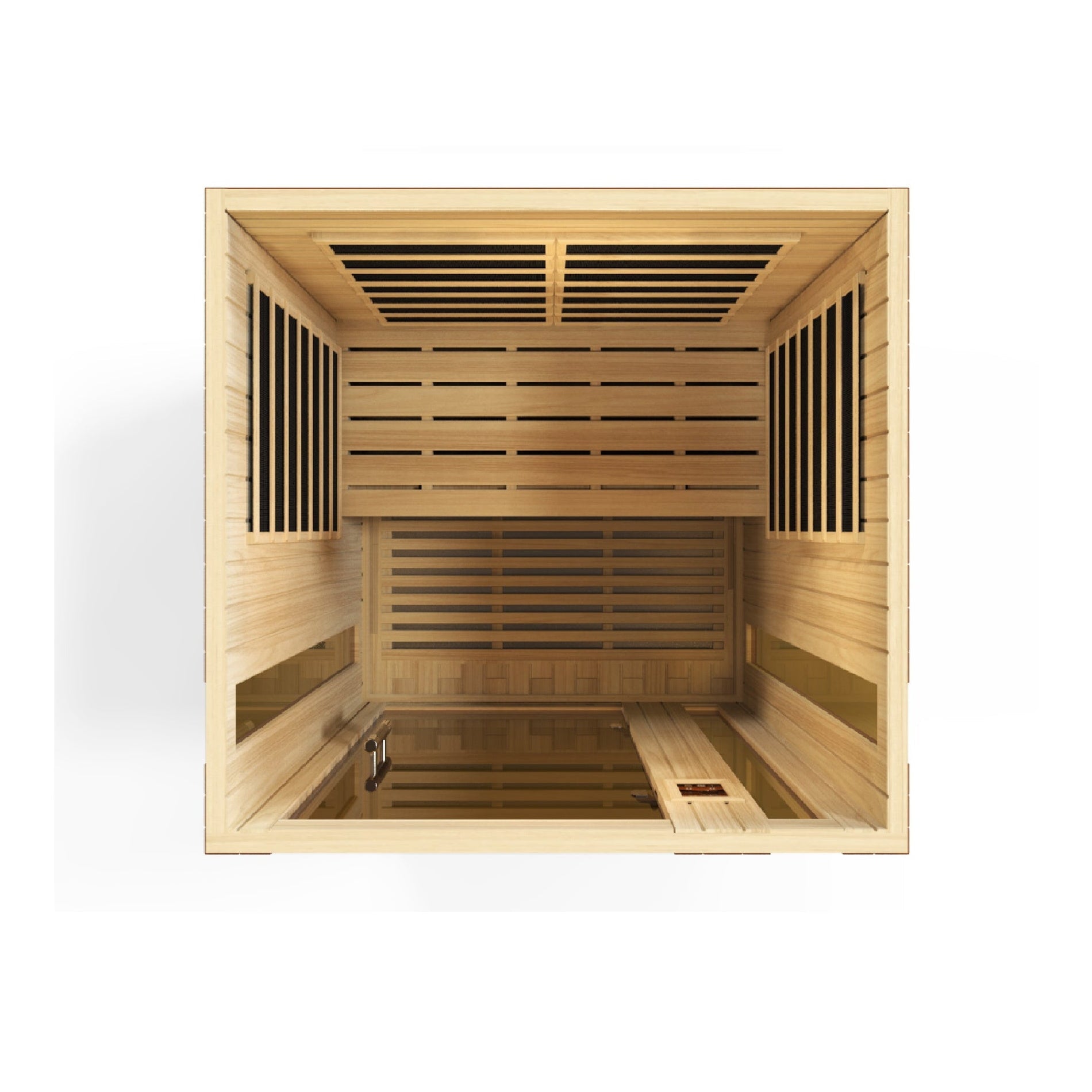 Golden Designs Dynamic Vittoria Elite 2-person Ultra Low EMF (Between 3-5MG) FAR Infrared Sauna (Canadian Hemlock) DYN-6220-01 Elite