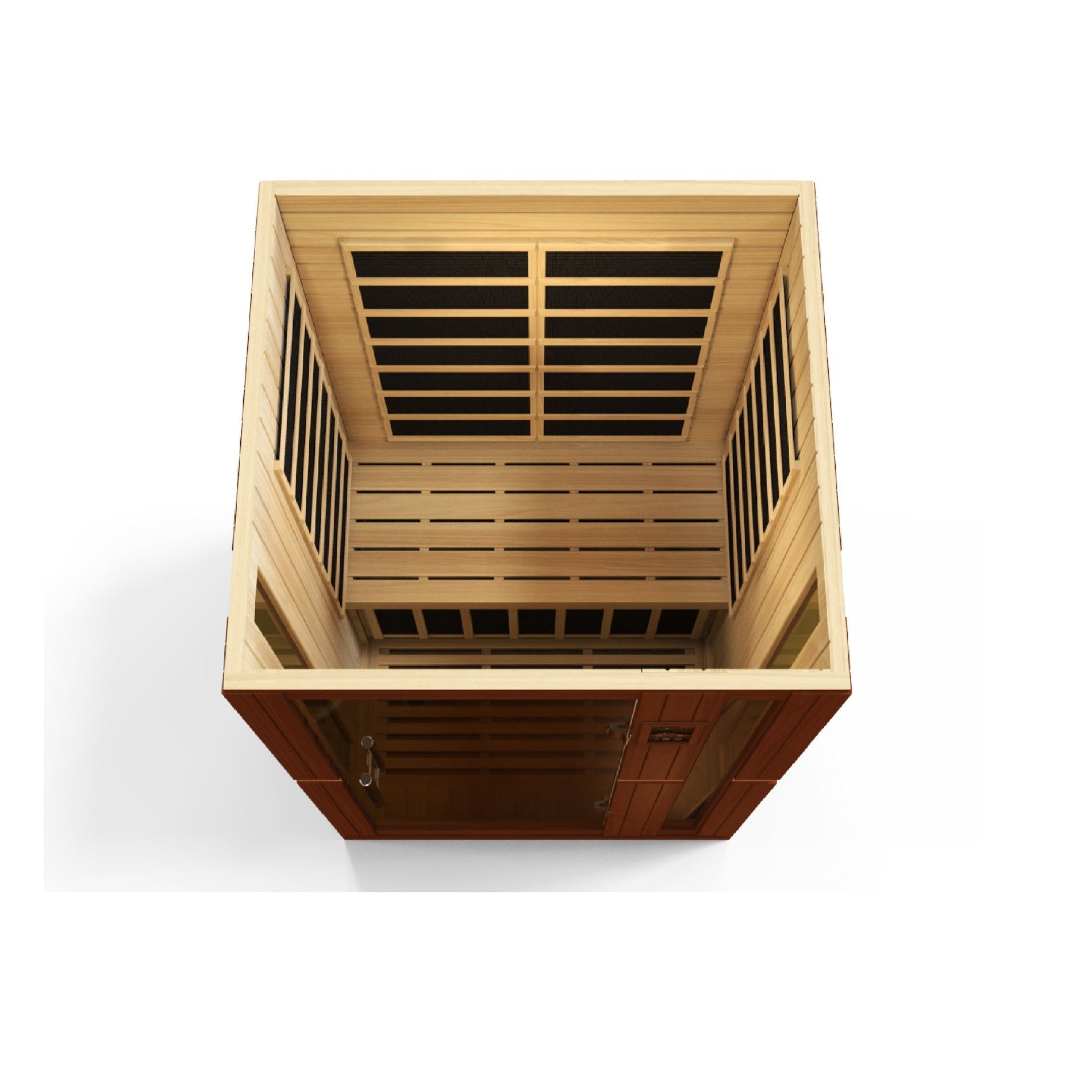 Golden Designs Dynamic Vittoria Elite 2-person Ultra Low EMF (Between 3-5MG) FAR Infrared Sauna (Canadian Hemlock) DYN-6220-01 Elite