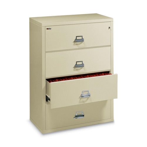 FireKing 4-4422-C Lateral File Cabinet, Steel - 4 x File Drawer(s)