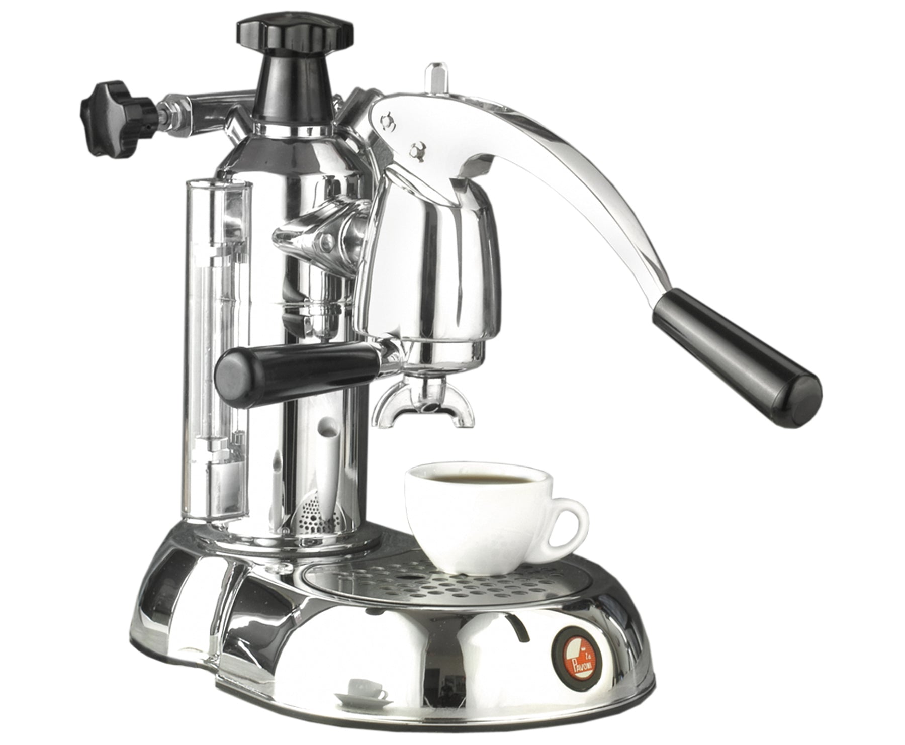 La Pavoni Stradivari 8 Cup-Chrome & Black ESC-8