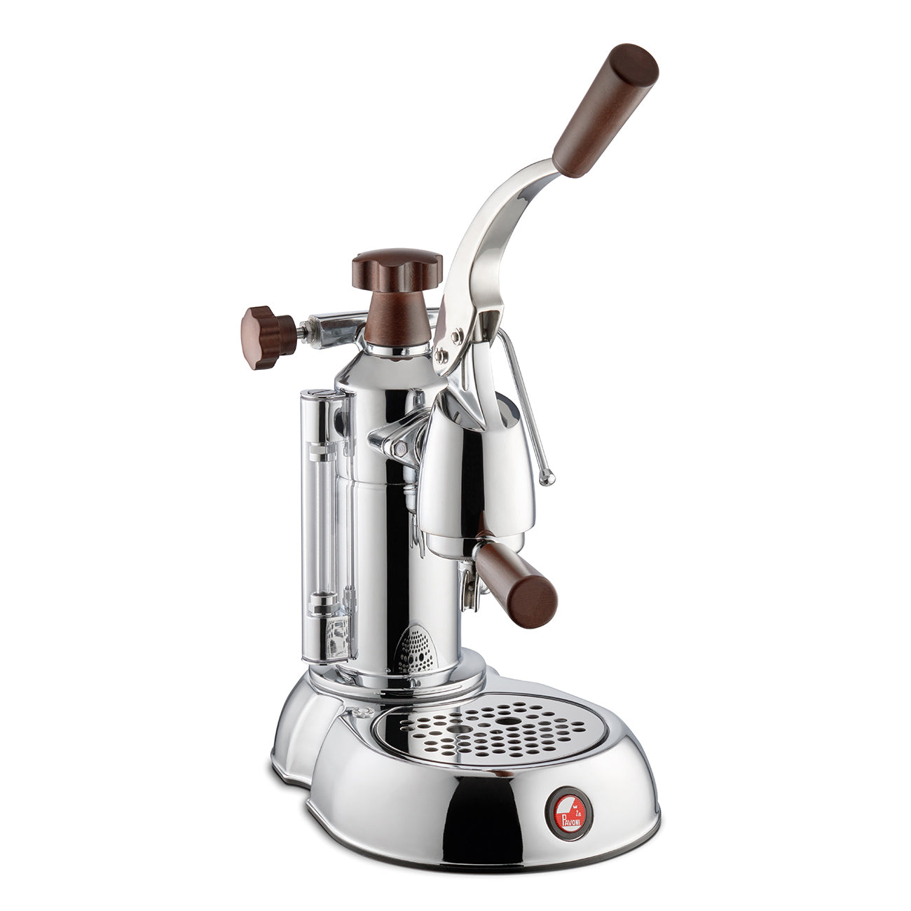 La Pavoni Stradivari Europiccola 8 Cup - Chrome with Wood ESW-8