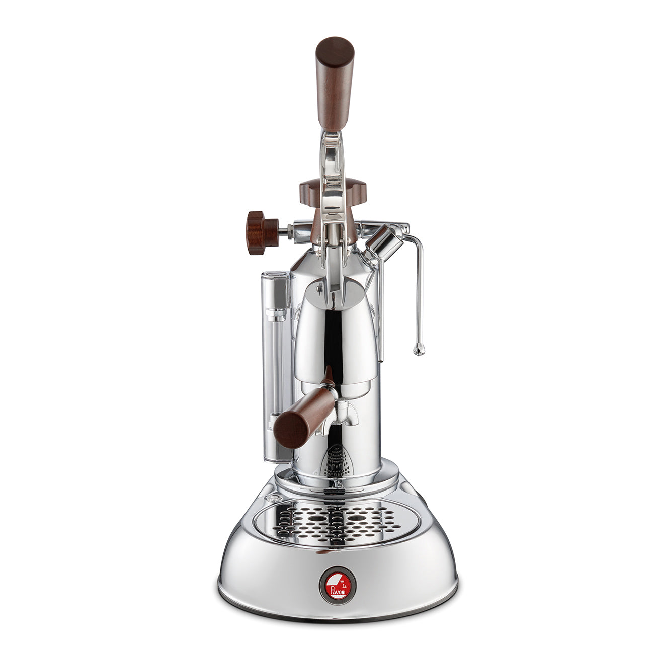 La Pavoni Stradivari Europiccola 8 Cup - Chrome with Wood ESW-8
