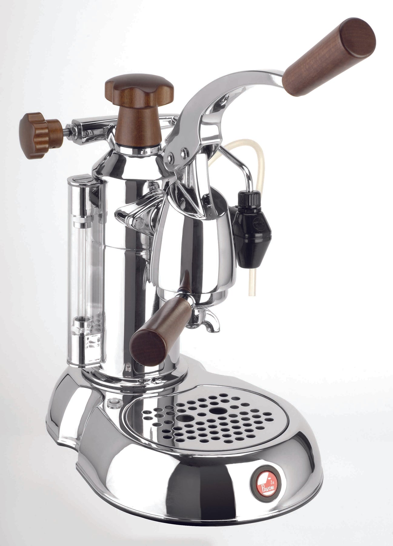 La Pavoni Stradivari Europiccola 8 Cup - Chrome with Wood ESW-8