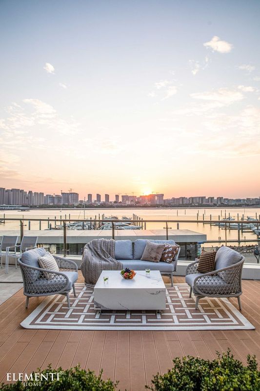 Elementi Home Sofia 40" Medium Square Bulgaria Black Marble Porcelain Coffee Table FCP01-BB