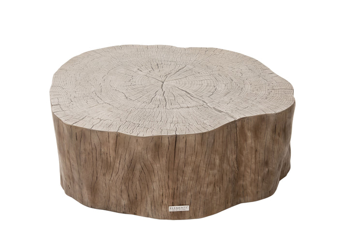 Elementi Home Daintree 42" Large Drift Wood Concrete Coffee Table FCG11-DW