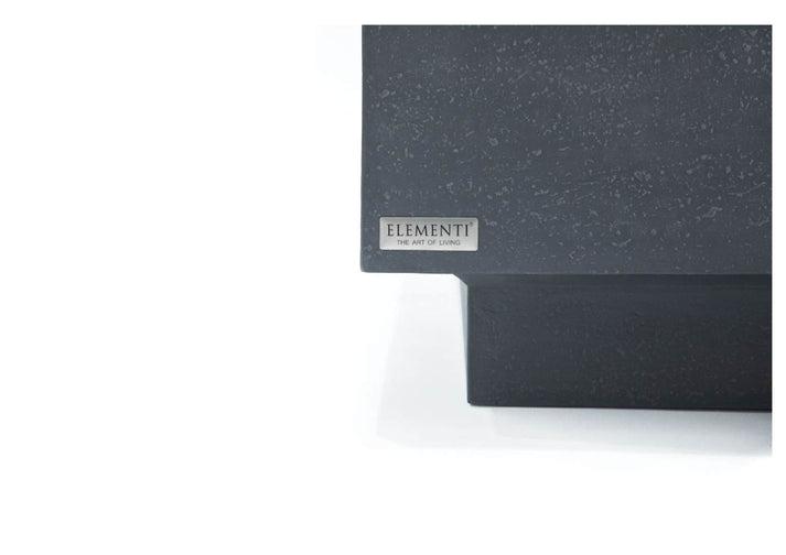 Elementi Home Tevere 40" Square Space Grey Concrete Coffee Table FCG01-SG