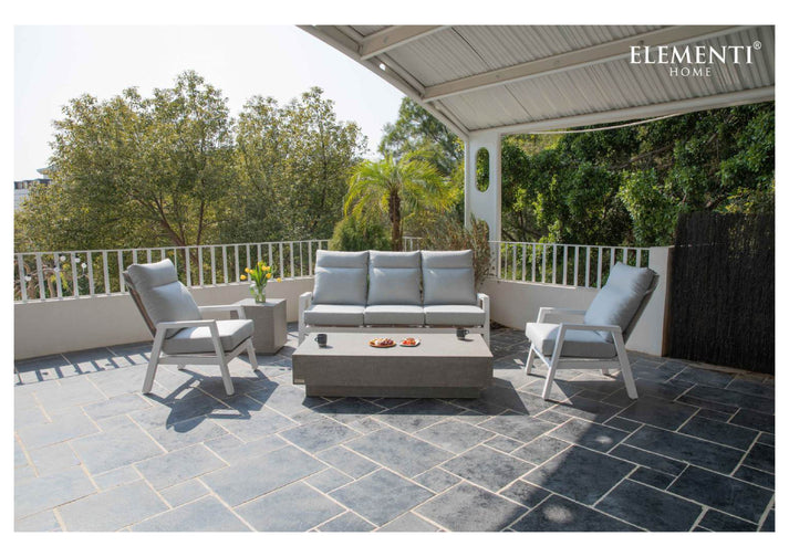 Elementi Home Tevere 60" Large Rectangle Space Grey Concrete Coffee Table FCG03-SG