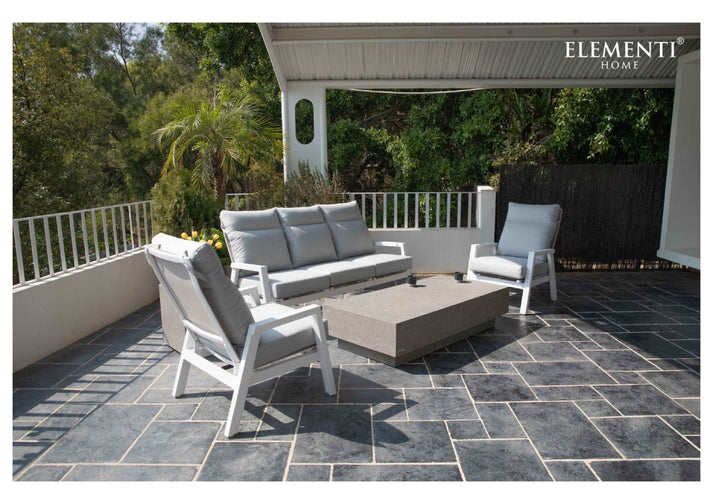 Elementi Home Tevere 60" Large Rectangle Space Grey Concrete Coffee Table FCG03-SG